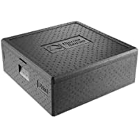 thermohauser Thermobox - Caja térmica para pizza (con tapa- 49 L)- color negro